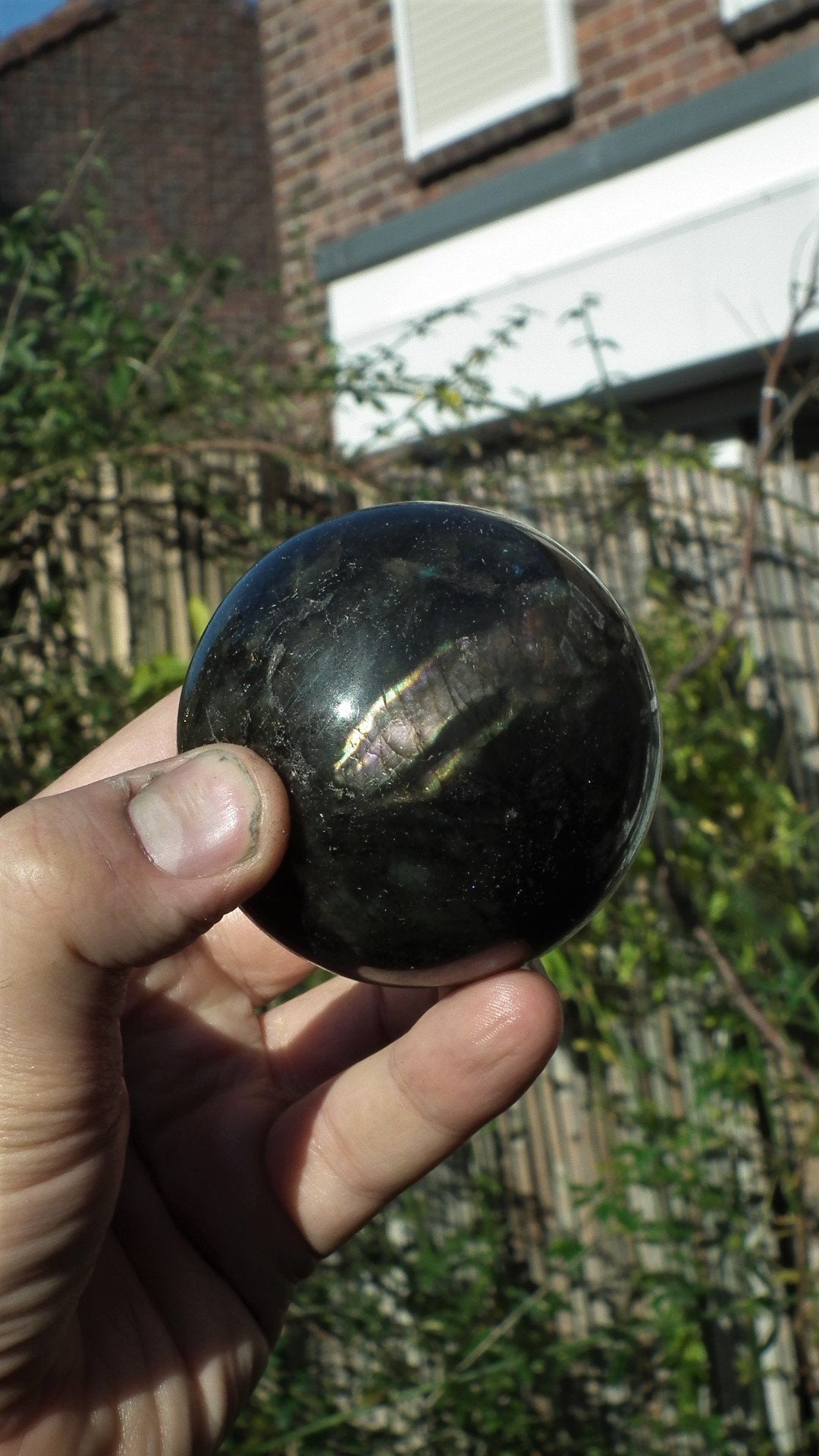 68mm Labradorite sphere from Madagaskar