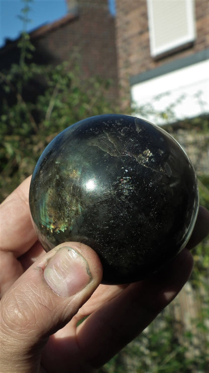 68mm Labradorite sphere from Madagaskar