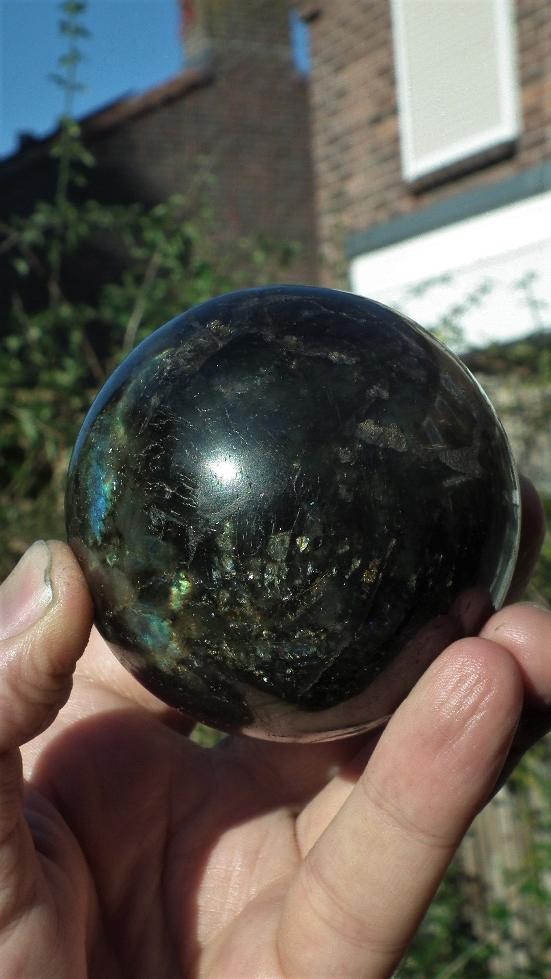 68mm Labradorite sphere from Madagaskar
