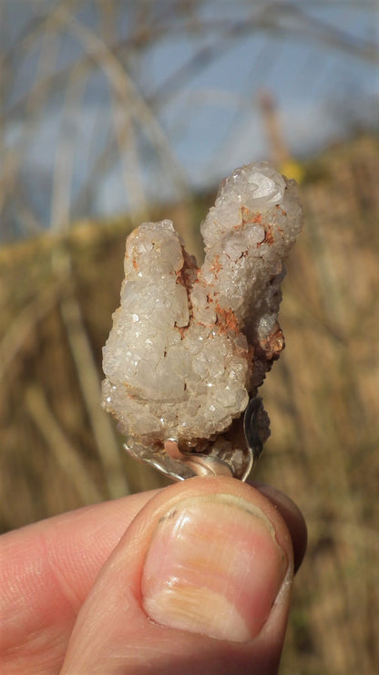 Spirit quartz Pendant / Cactus quarts/ Citrine / Limonite