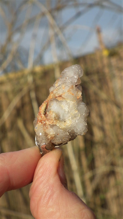 Spirit quartz Pendant / Cactus quarts/ Citrine / Limonite