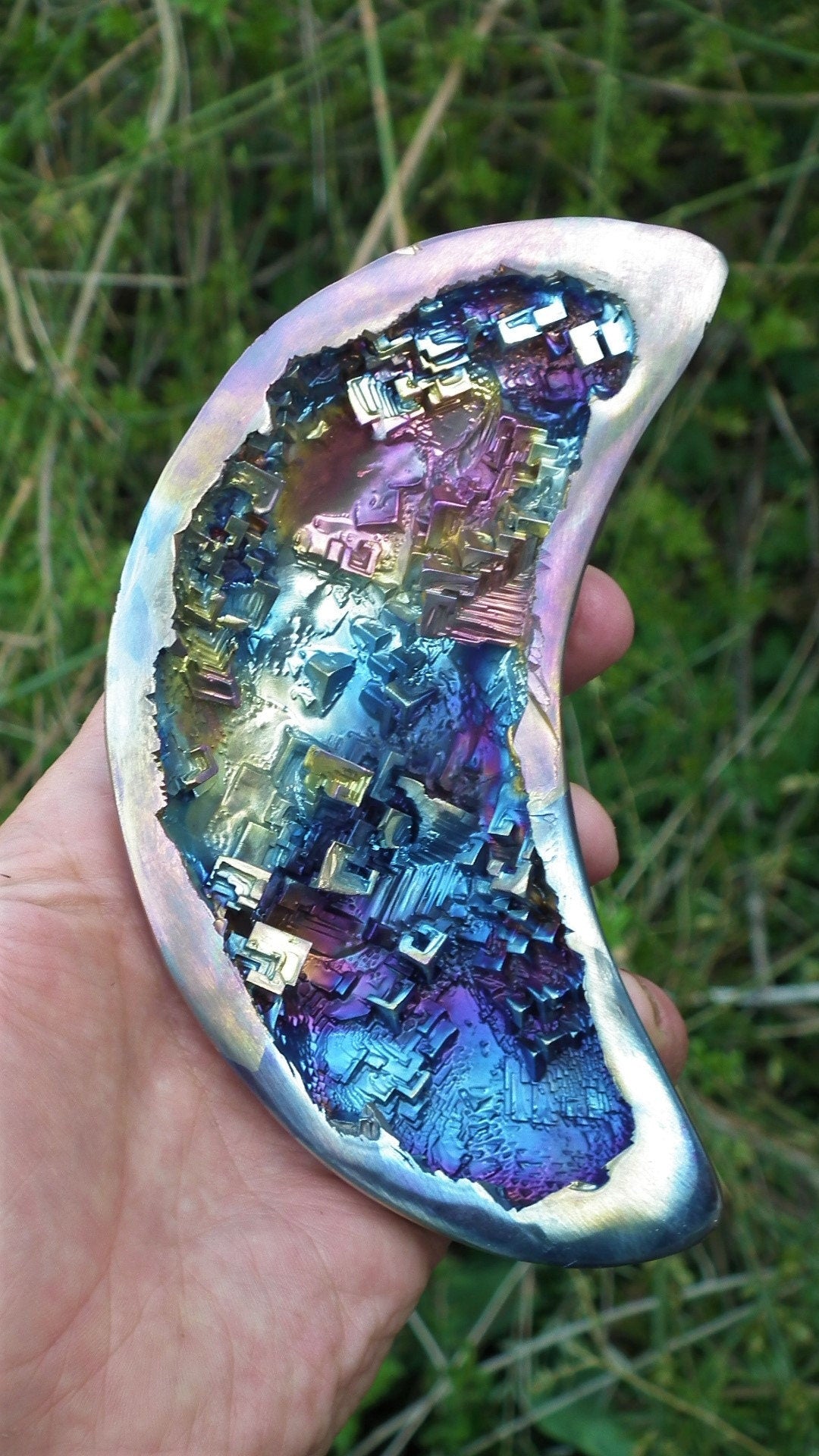 Bismuth Crystal Moon