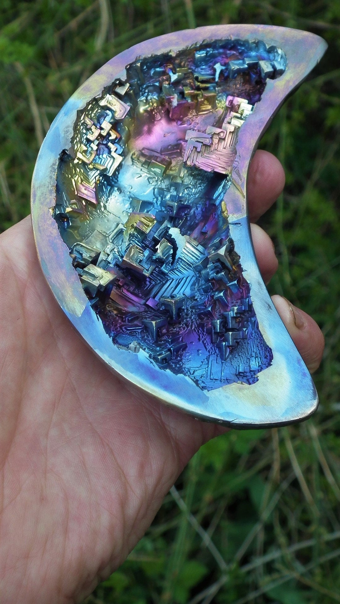 Bismuth Crystal Moon