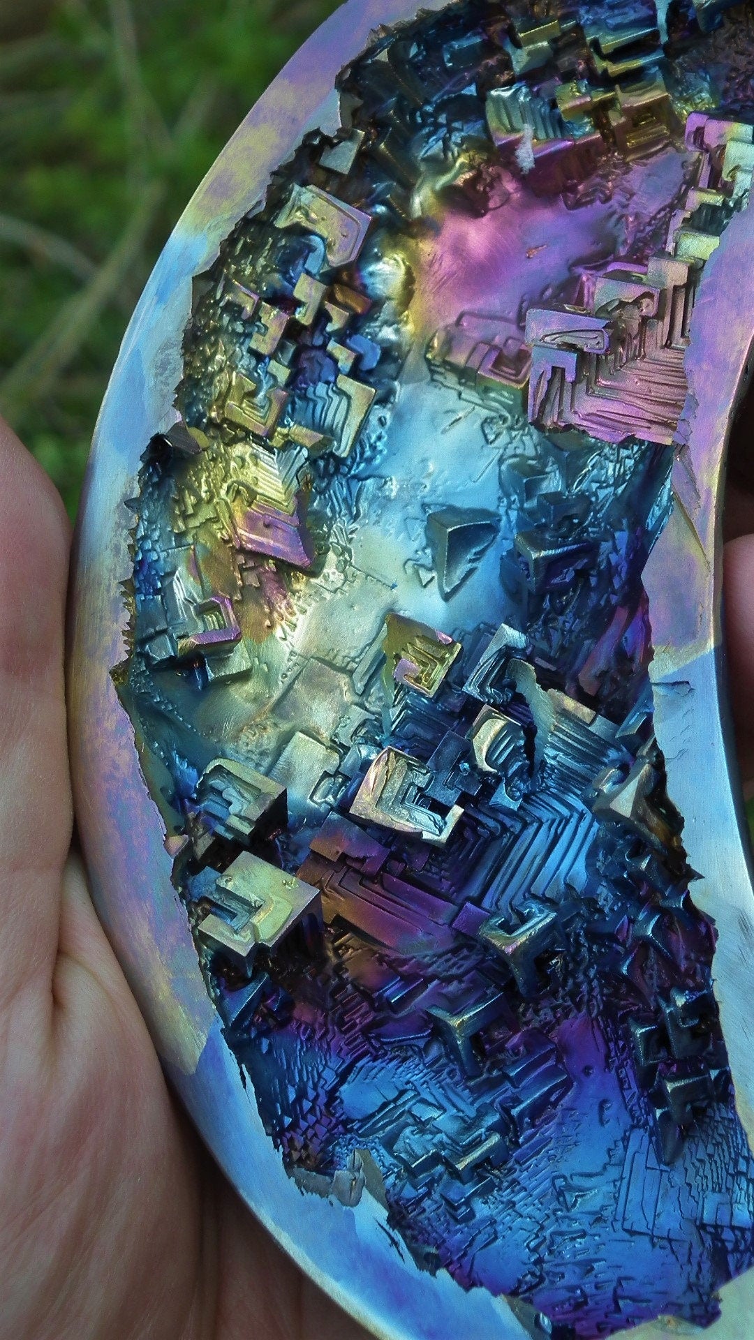 Bismuth Crystal Moon