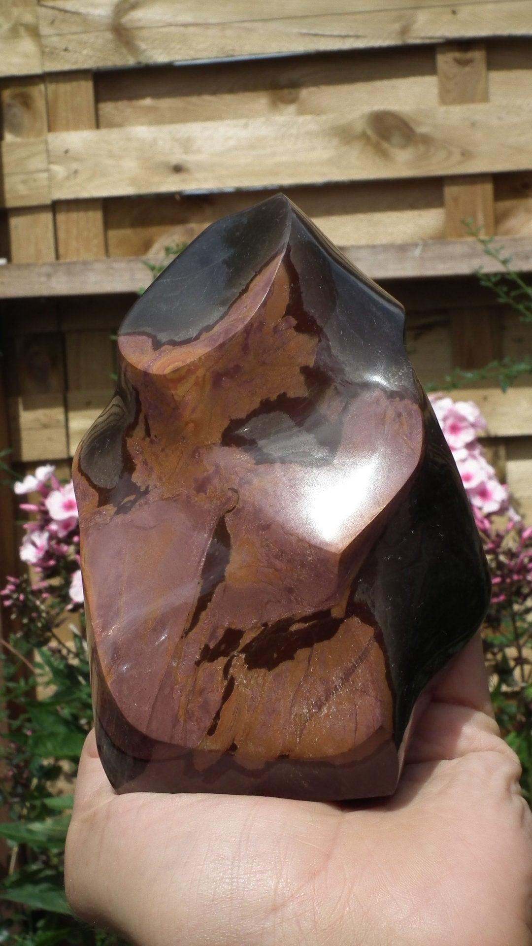 Polychrome jasper flame // Freeform // Sculpture