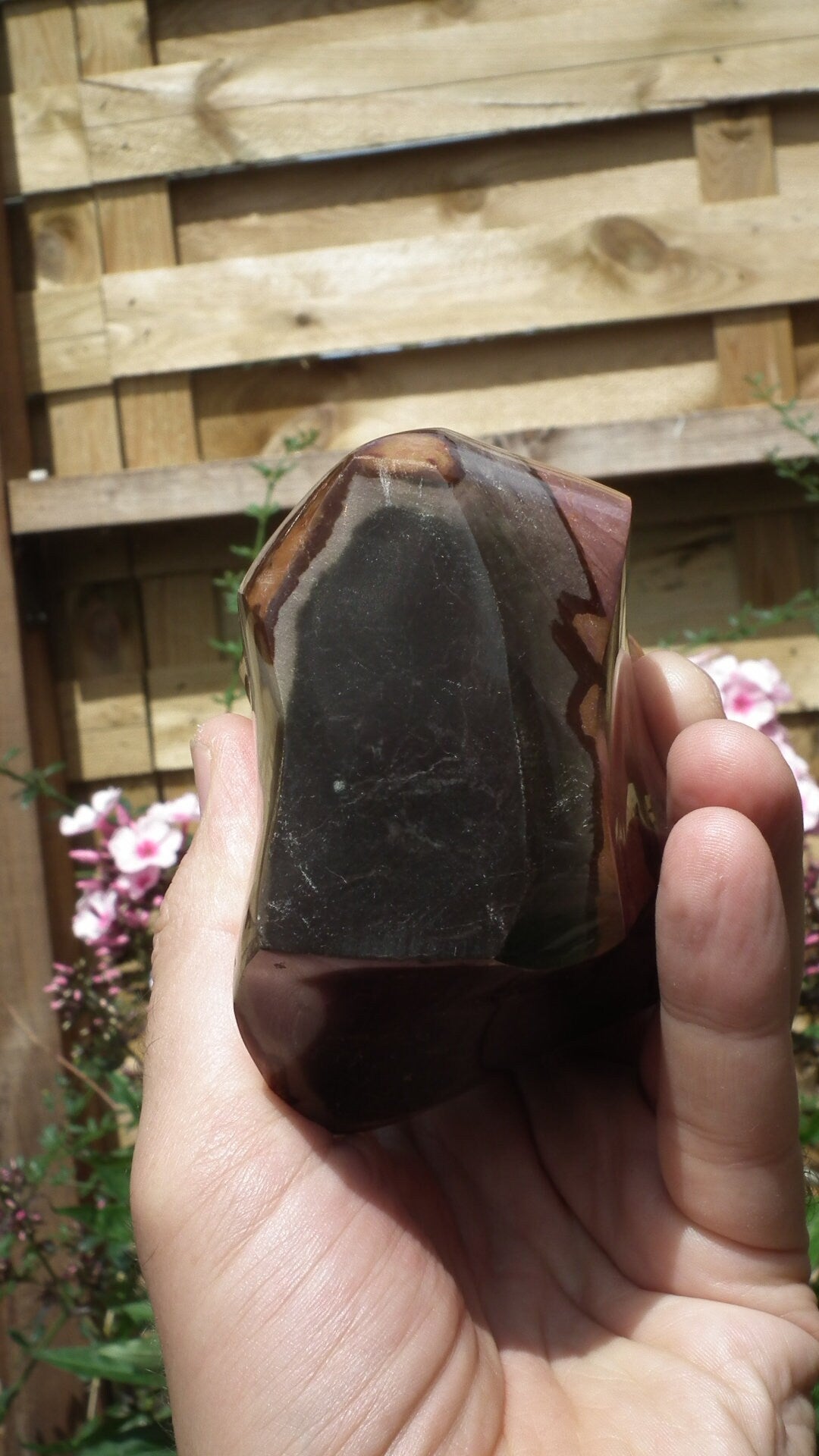 Polychrome jasper flame // Freeform // Sculpture