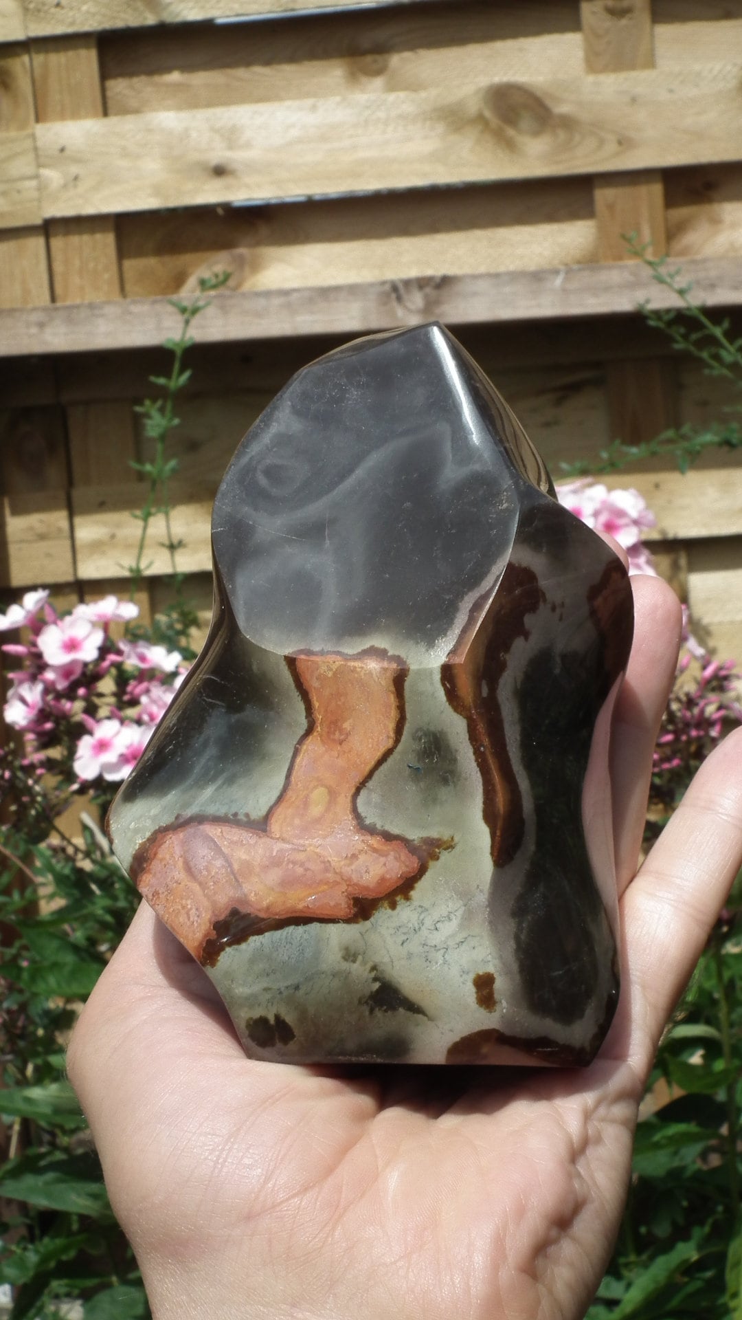 Polychrome jasper flame // Freeform // Sculpture