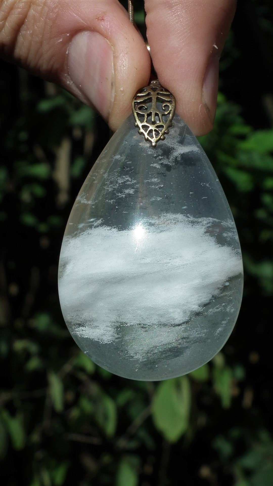 Pressed Quartz pendant