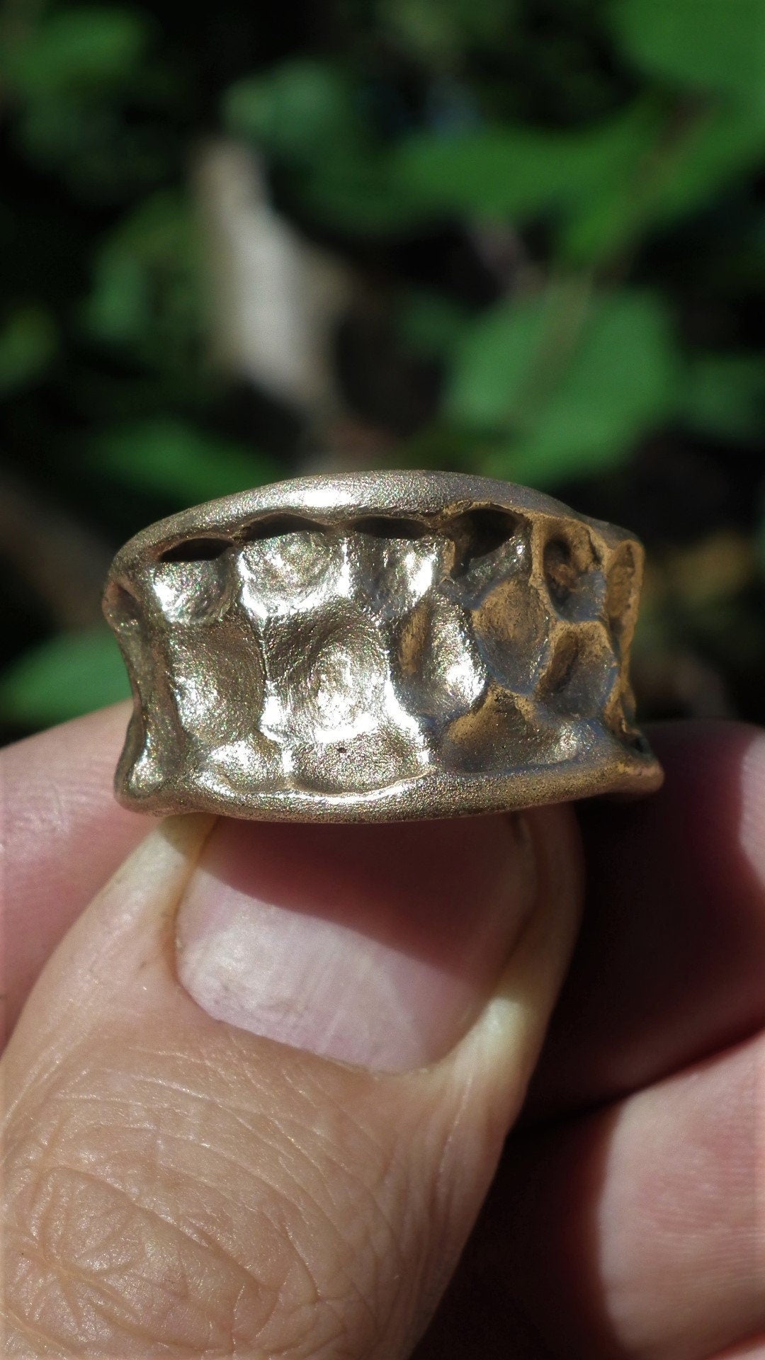 Handmade bronze ring