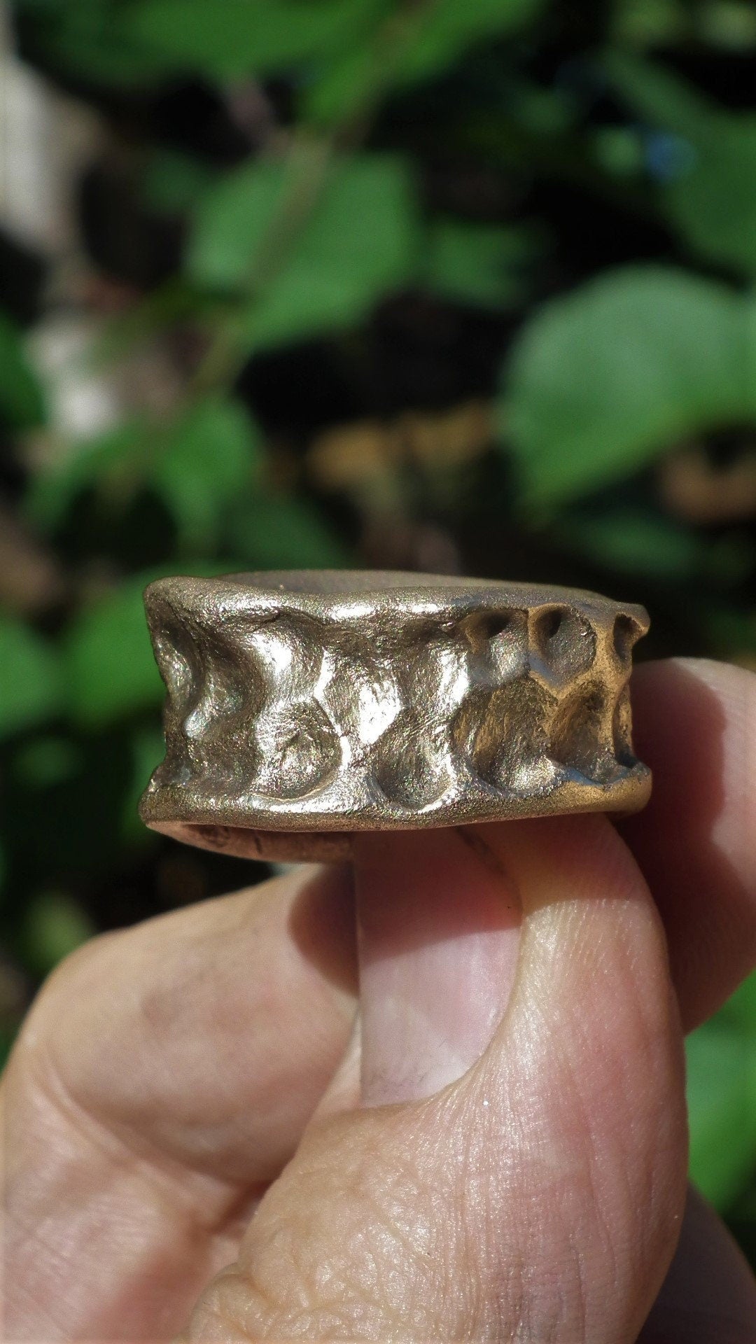 Handmade bronze ring