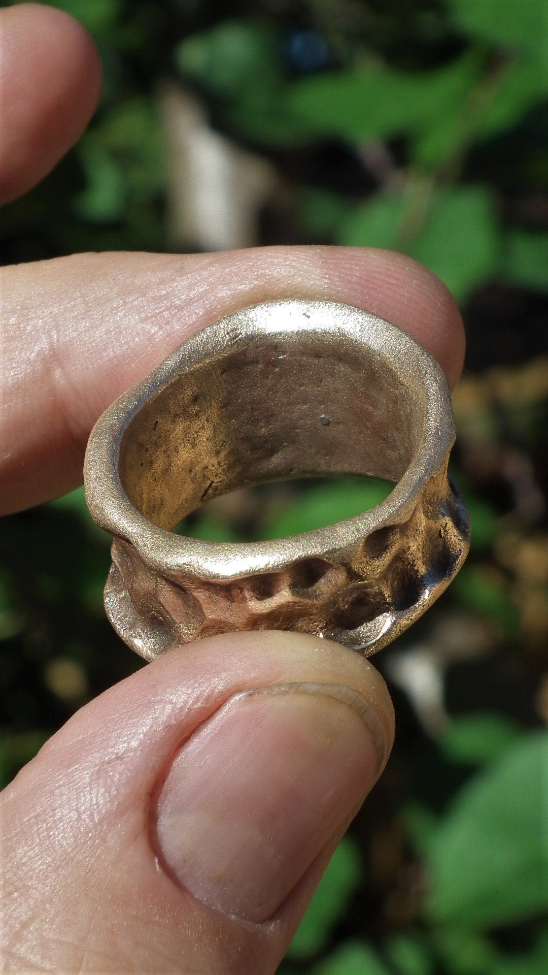 Handmade bronze ring