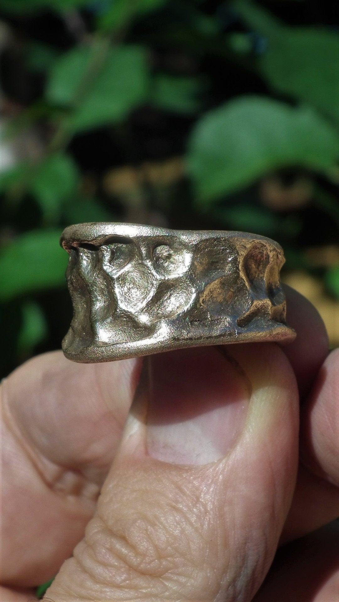 Handmade bronze ring