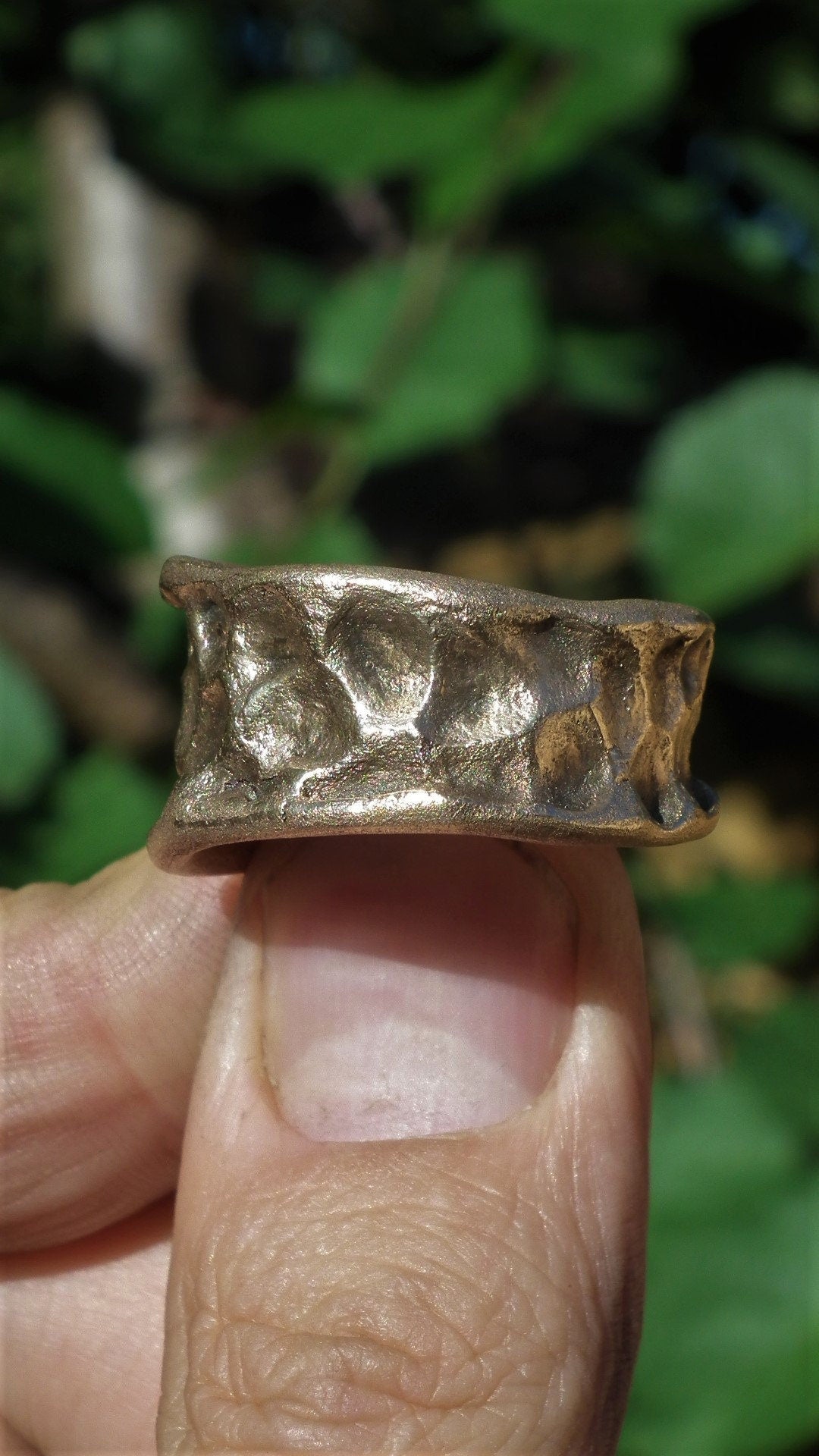 Handmade bronze ring