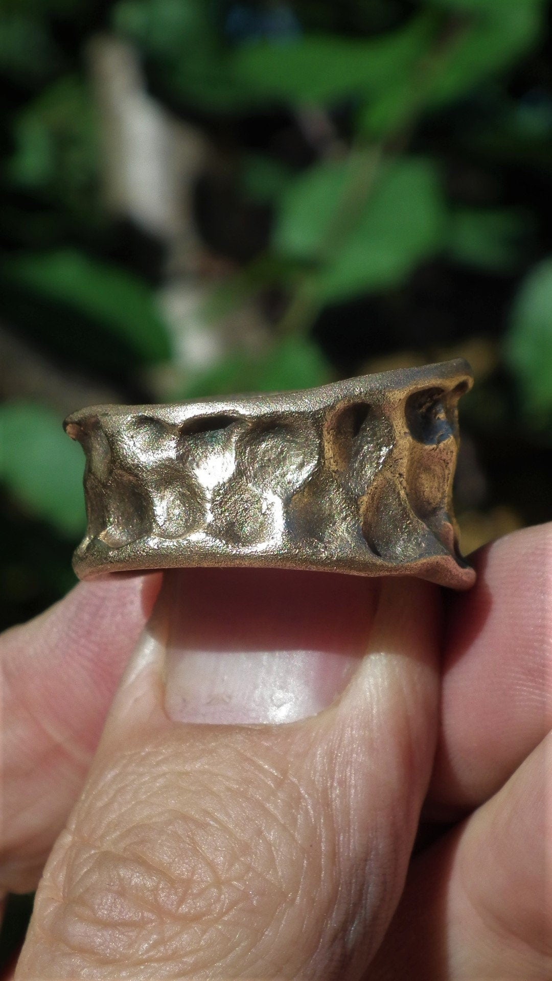 Handmade bronze ring