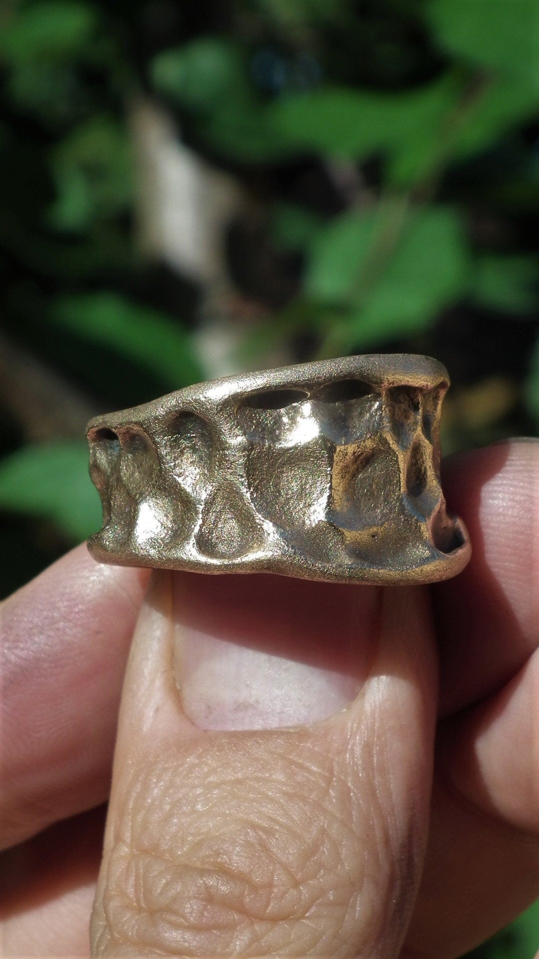 Handmade bronze ring