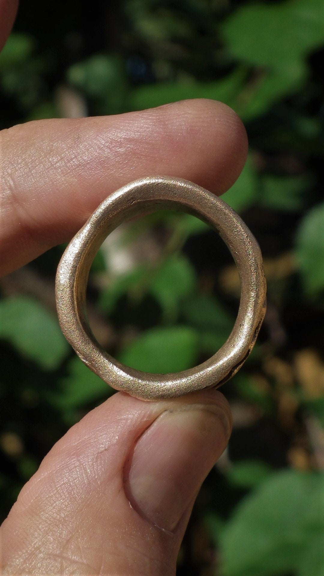 Handmade bronze ring
