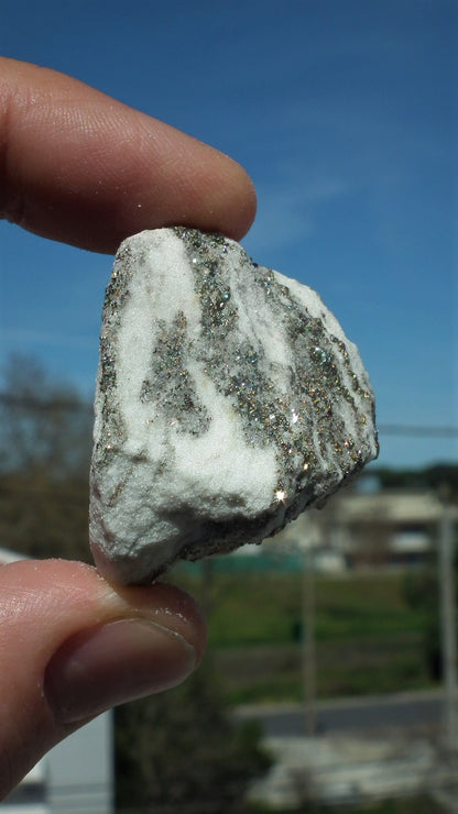 Pyrite in Snow Dolomite