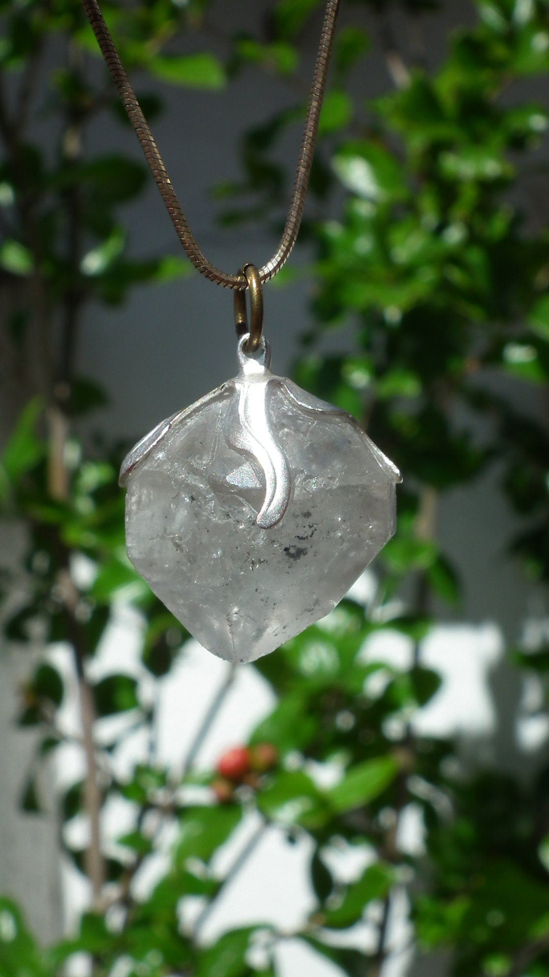 Herkimer diamond necklace