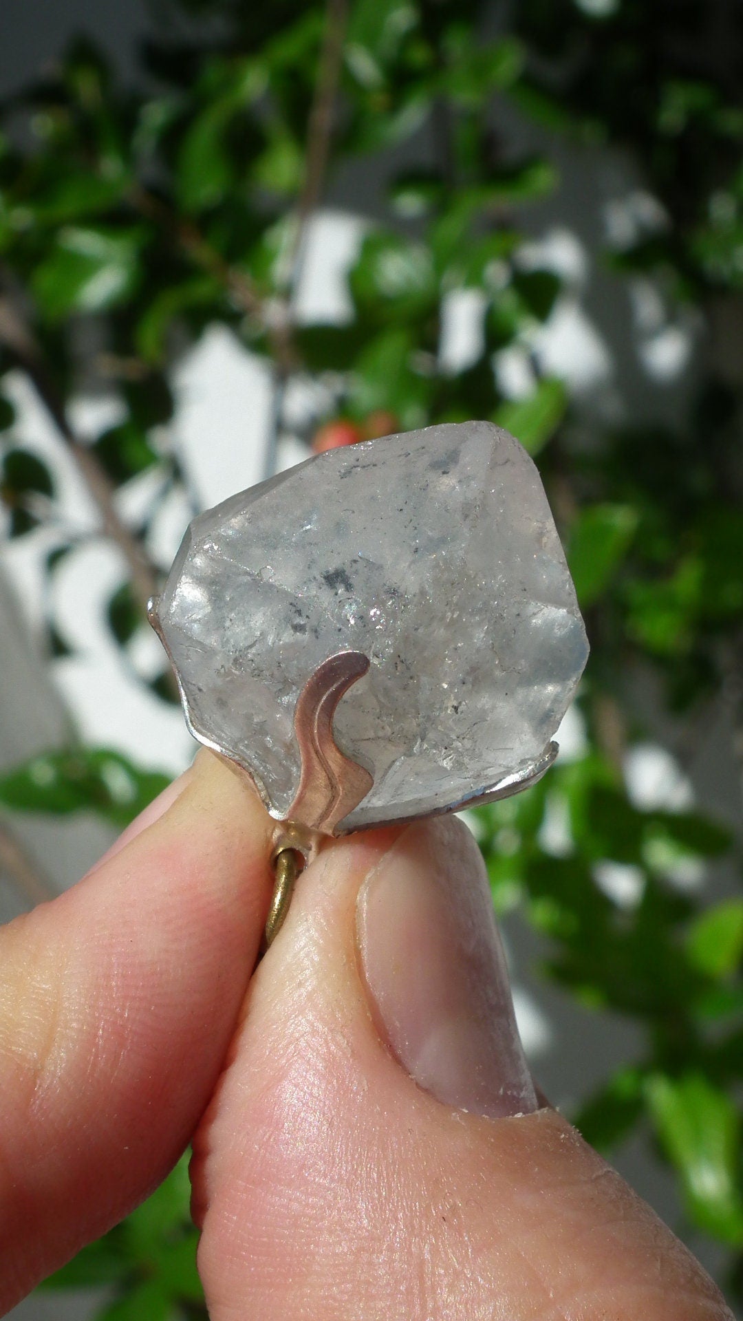 Herkimer diamond necklace