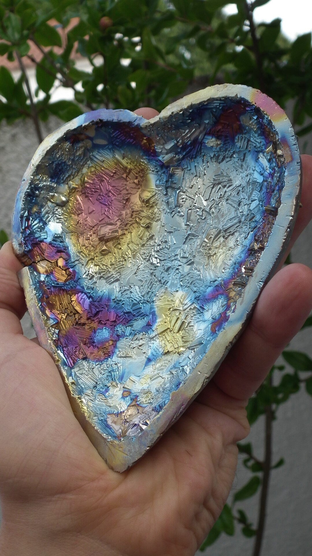 Handmade Bismuth Heart