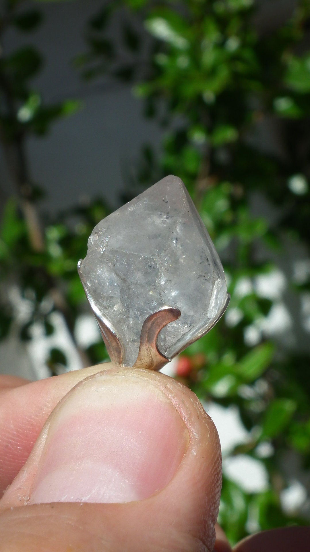 Herkimer diamond necklace