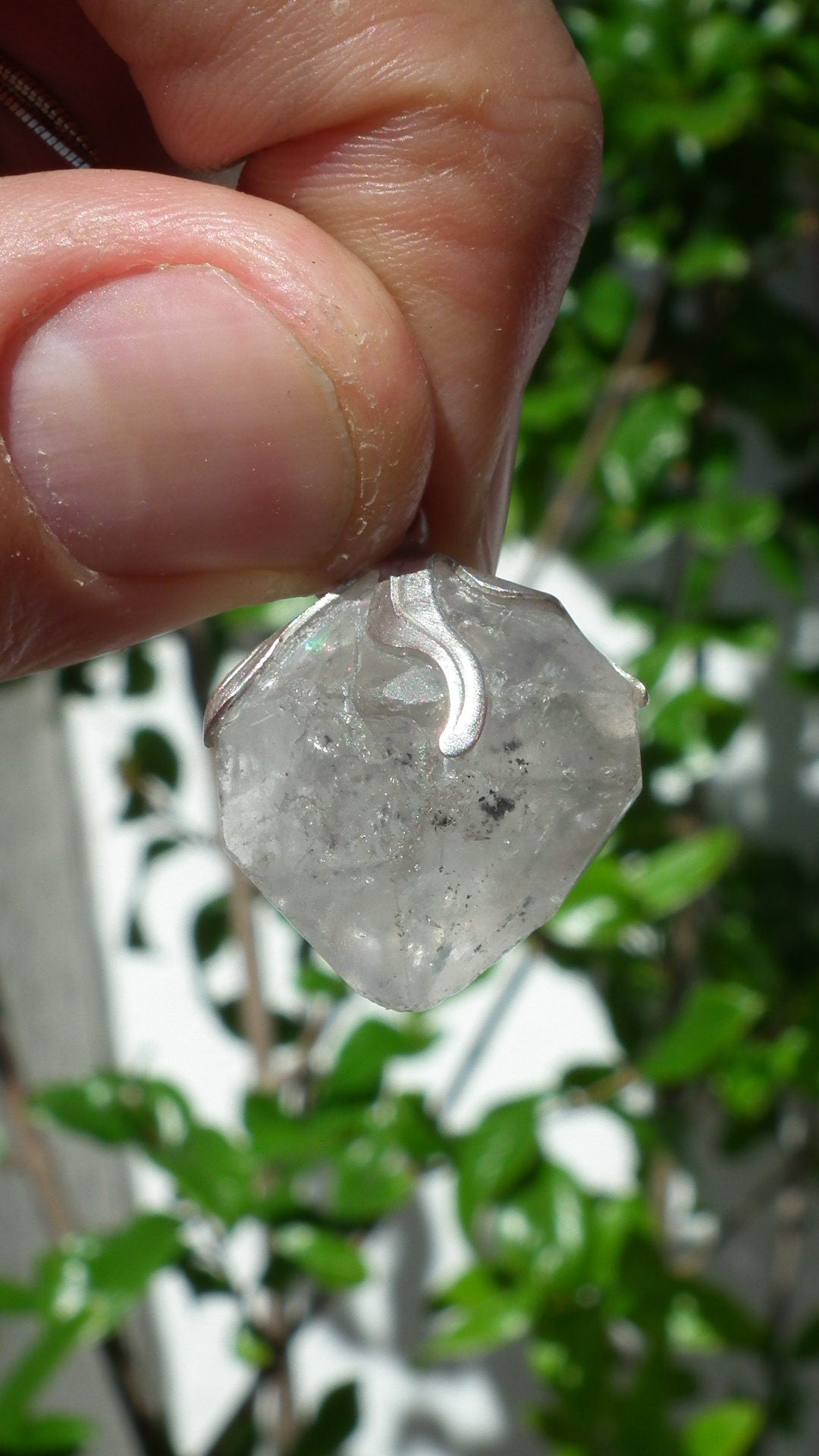 Herkimer diamond necklace
