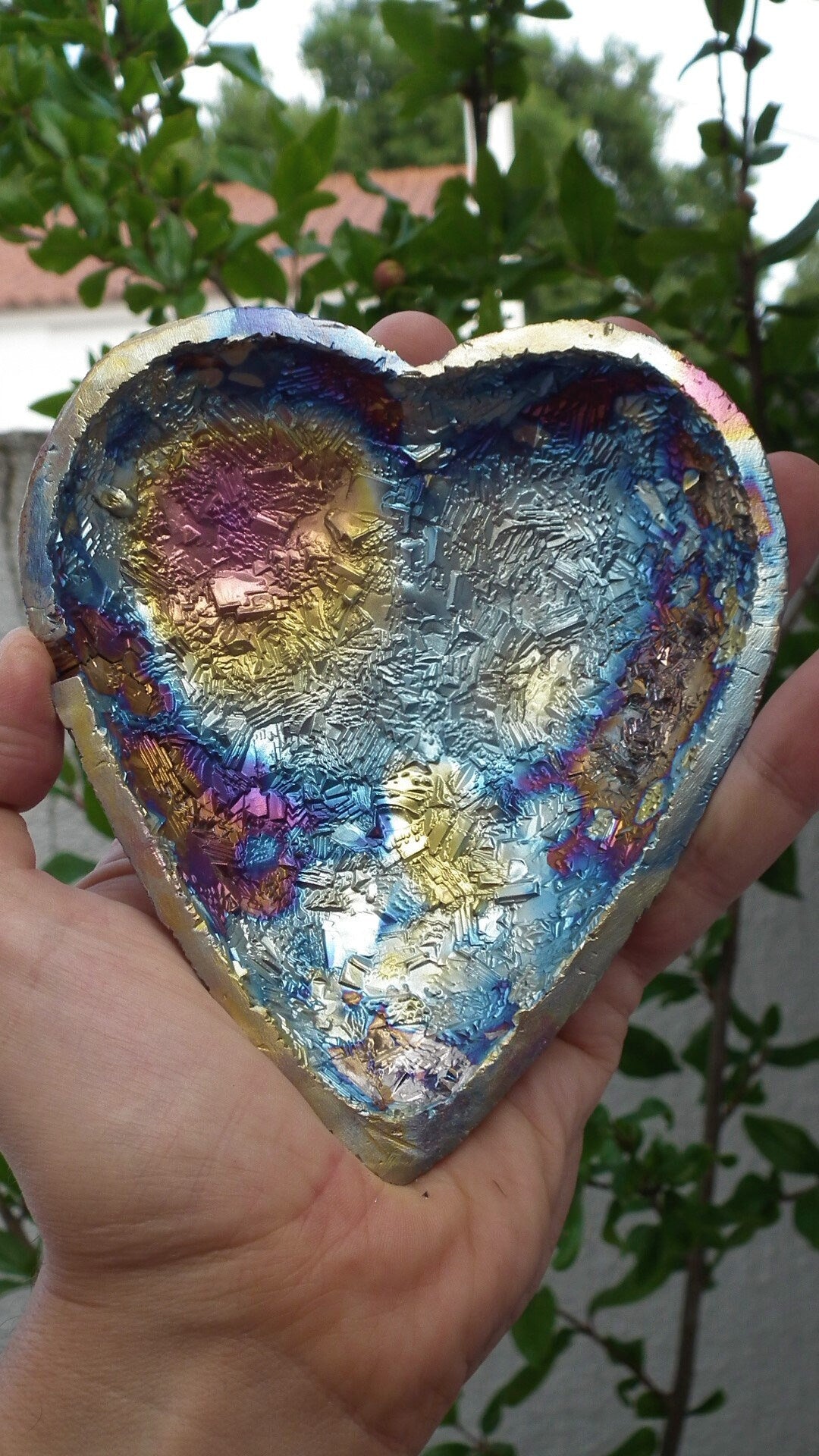 Handmade Bismuth Heart