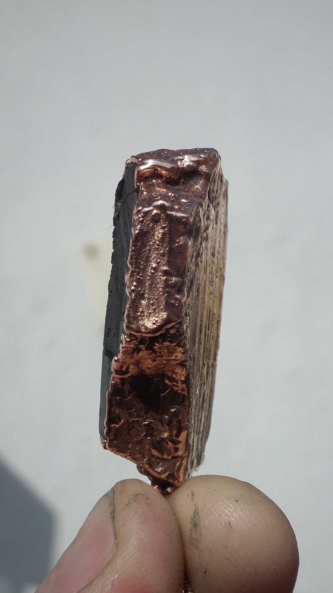 Black tourmaline pendant / raw black tourmaline