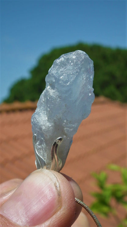 Celestite pendant