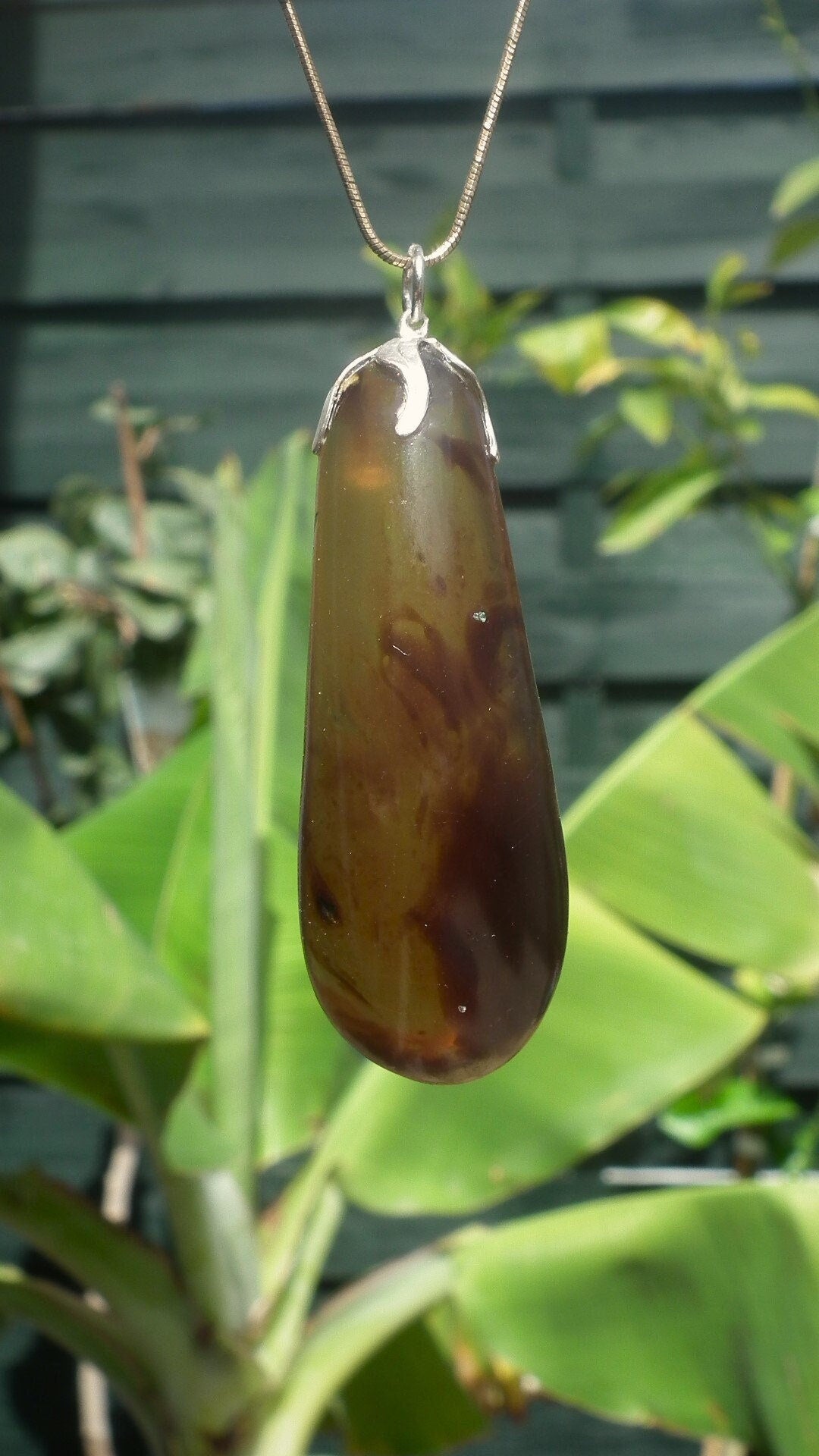 Big Sumatra amber pendant