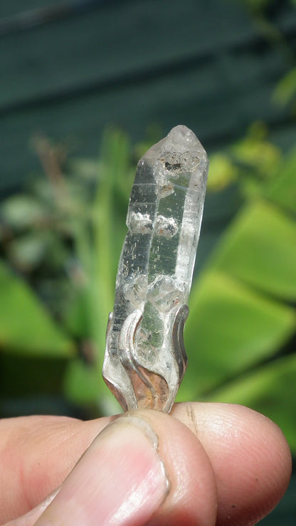 Double terminated Quartz pendant