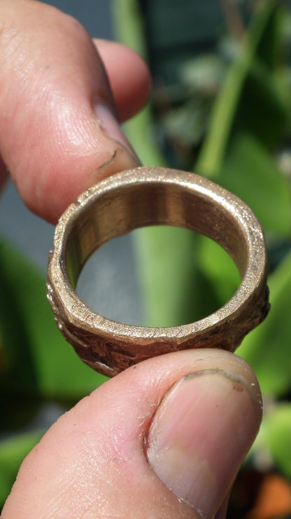 Handmade bronze ring