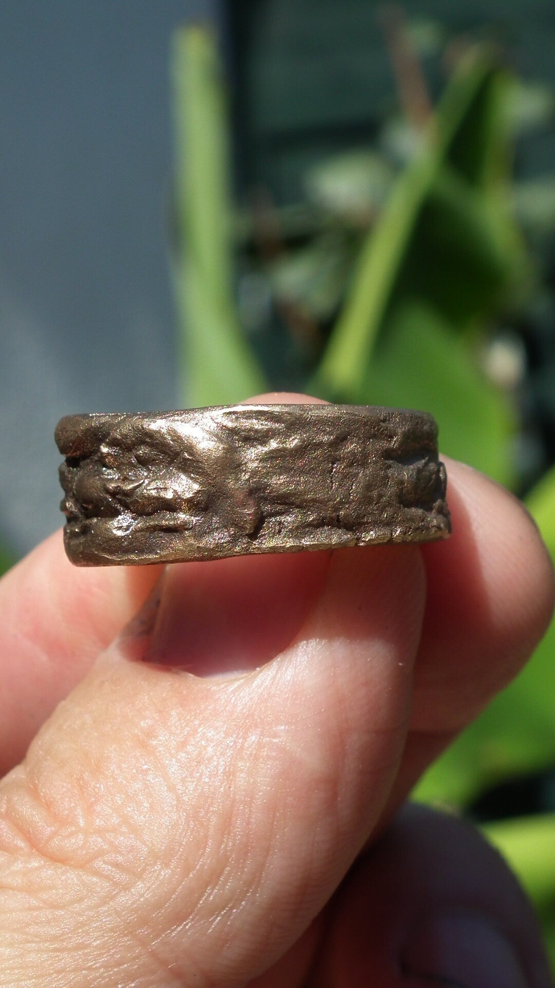 Handmade bronze ring