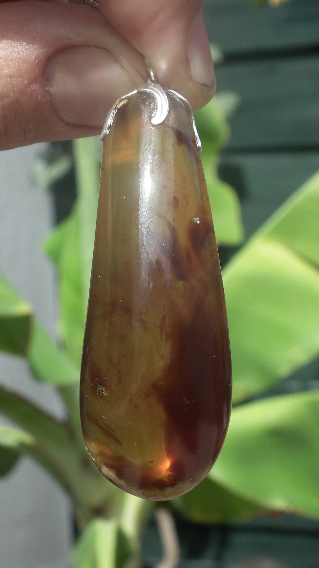 Big Sumatra amber pendant