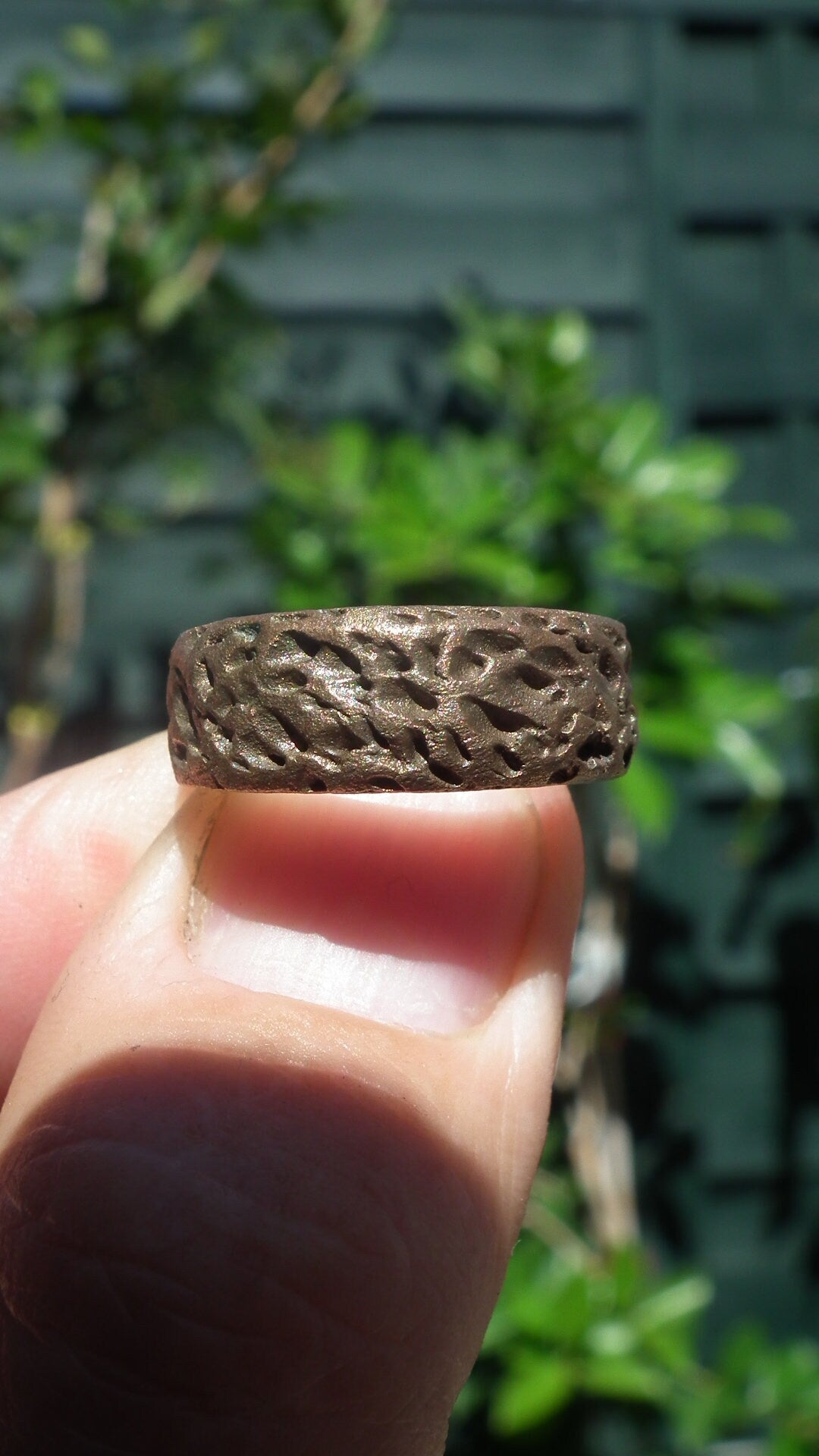 Handmade bronze ring