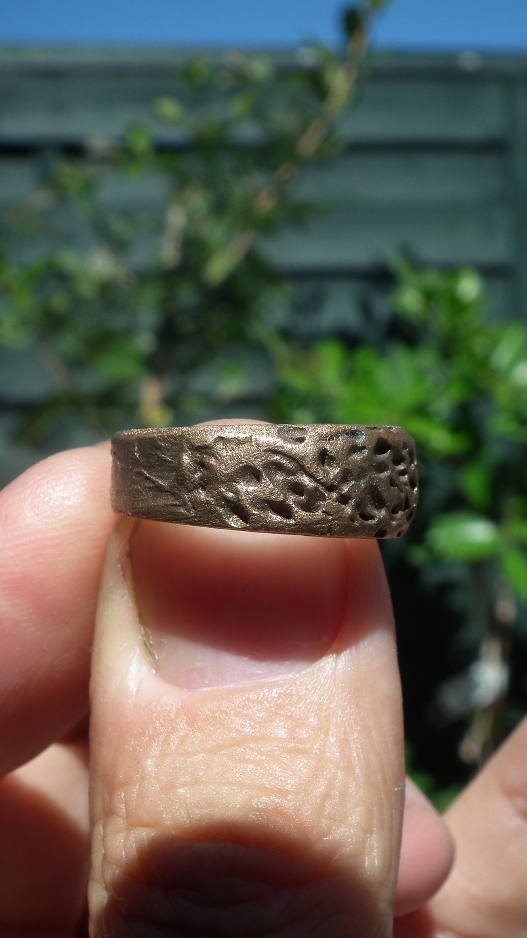 Handmade bronze ring