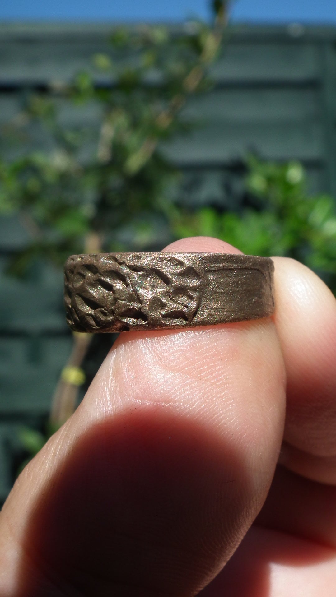 Handmade bronze ring