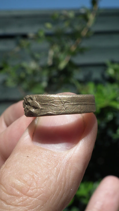 Handmade bronze ring