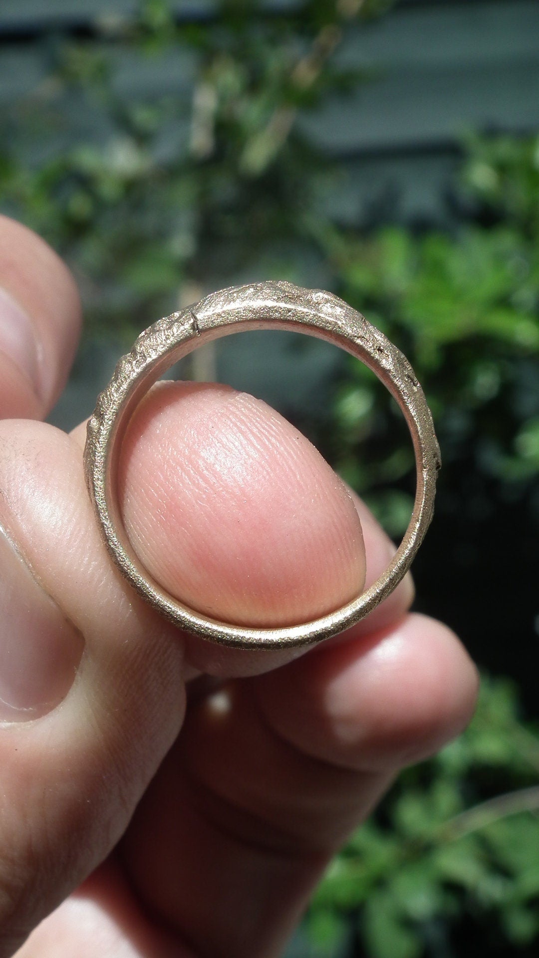 Handmade bronze ring