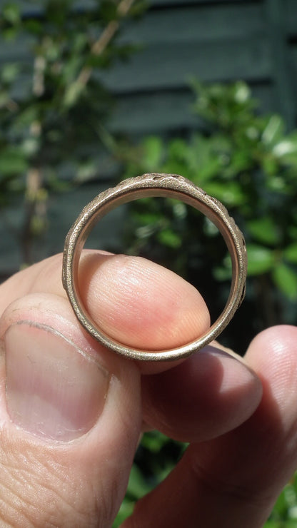 Handmade bronze ring