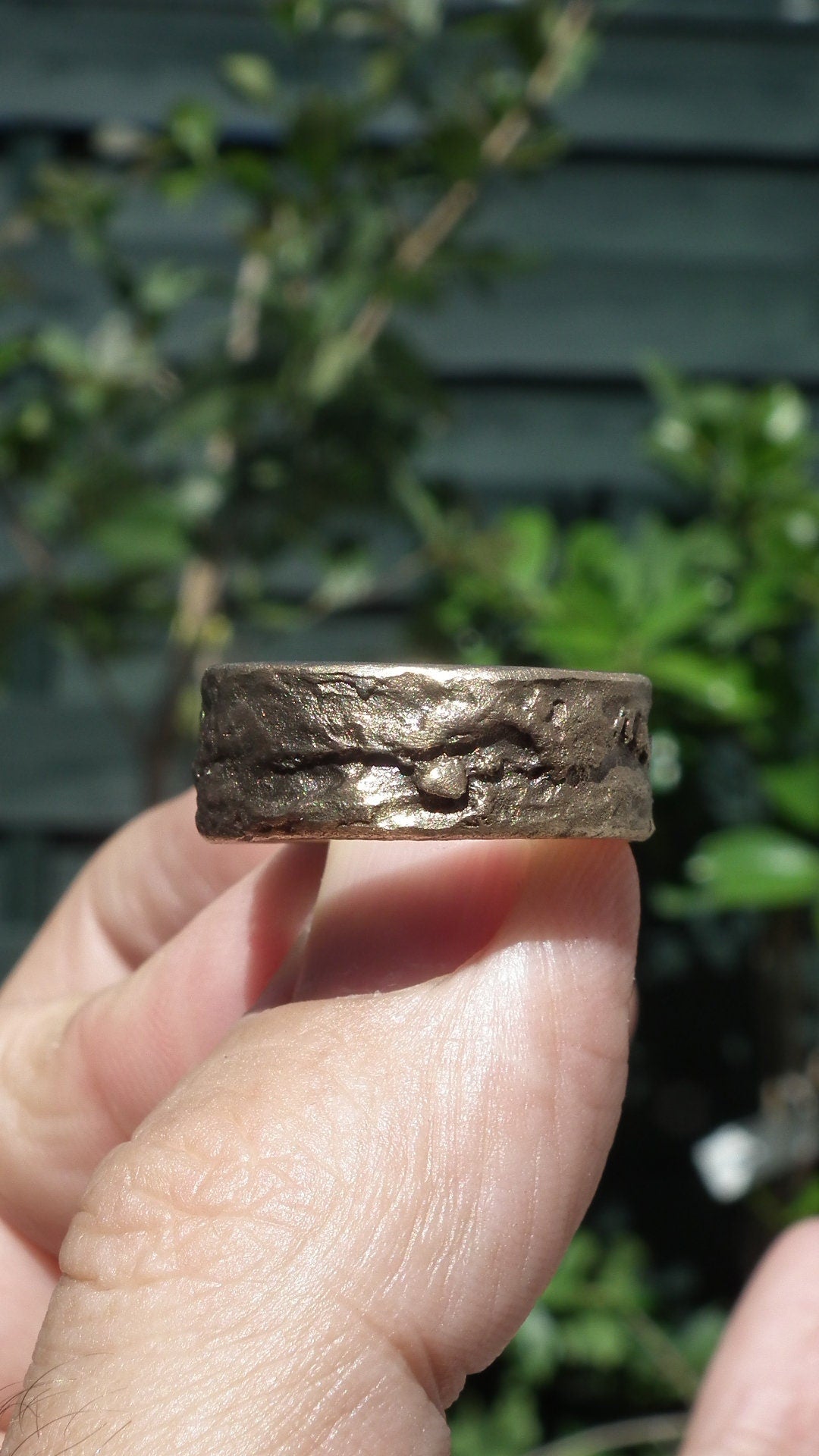 Handmade bronze ring