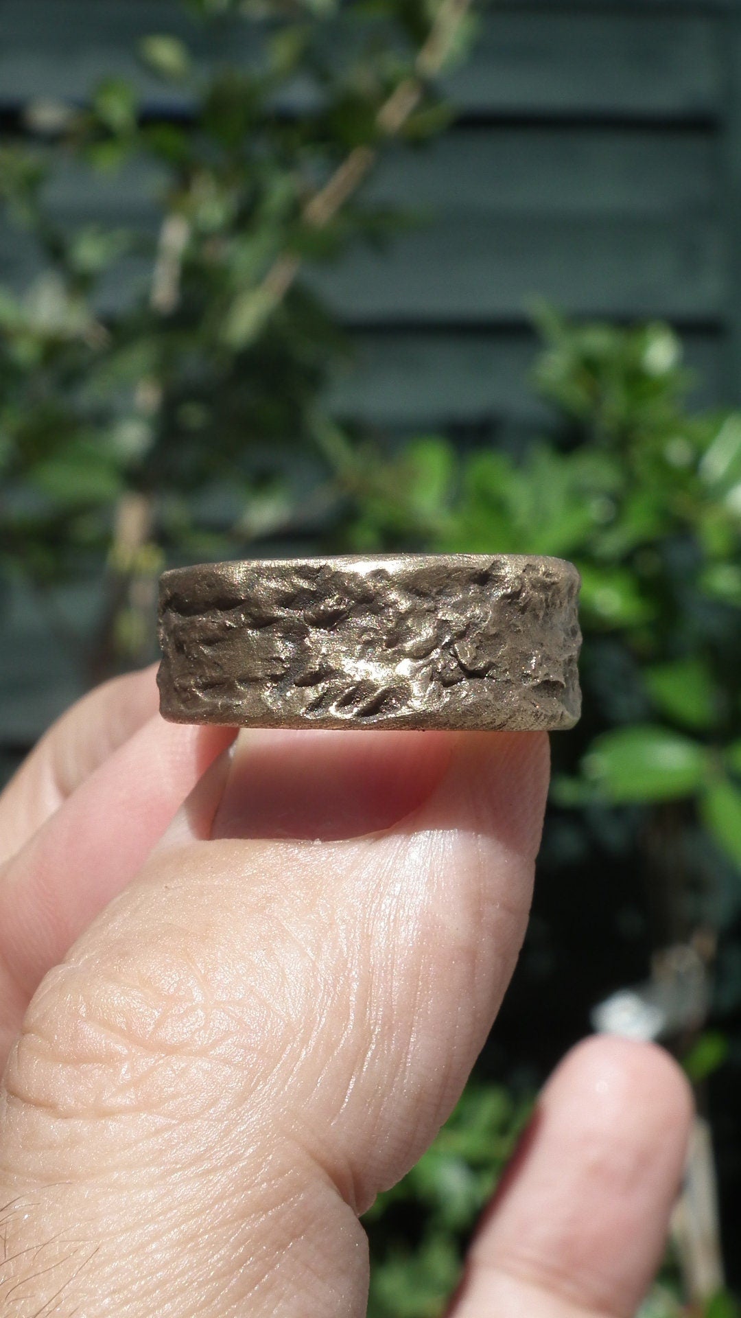 Handmade bronze ring