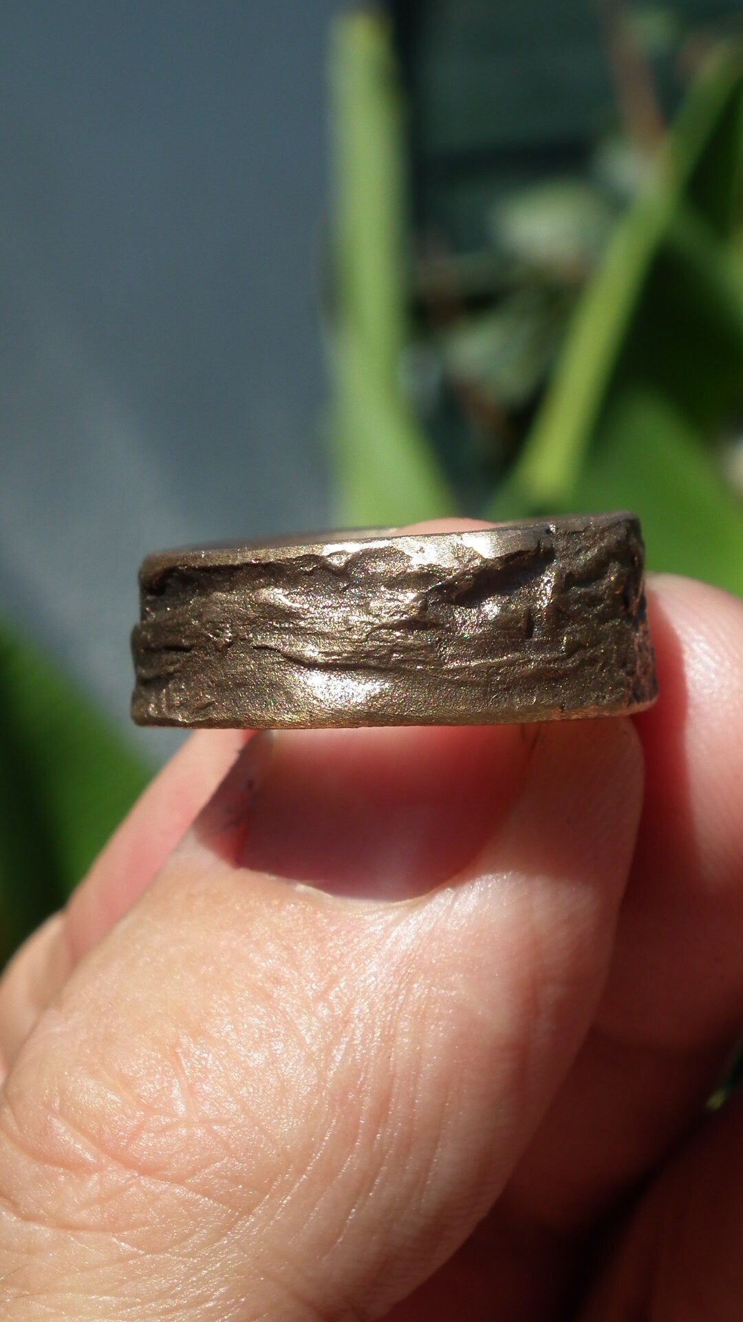 Handmade bronze ring