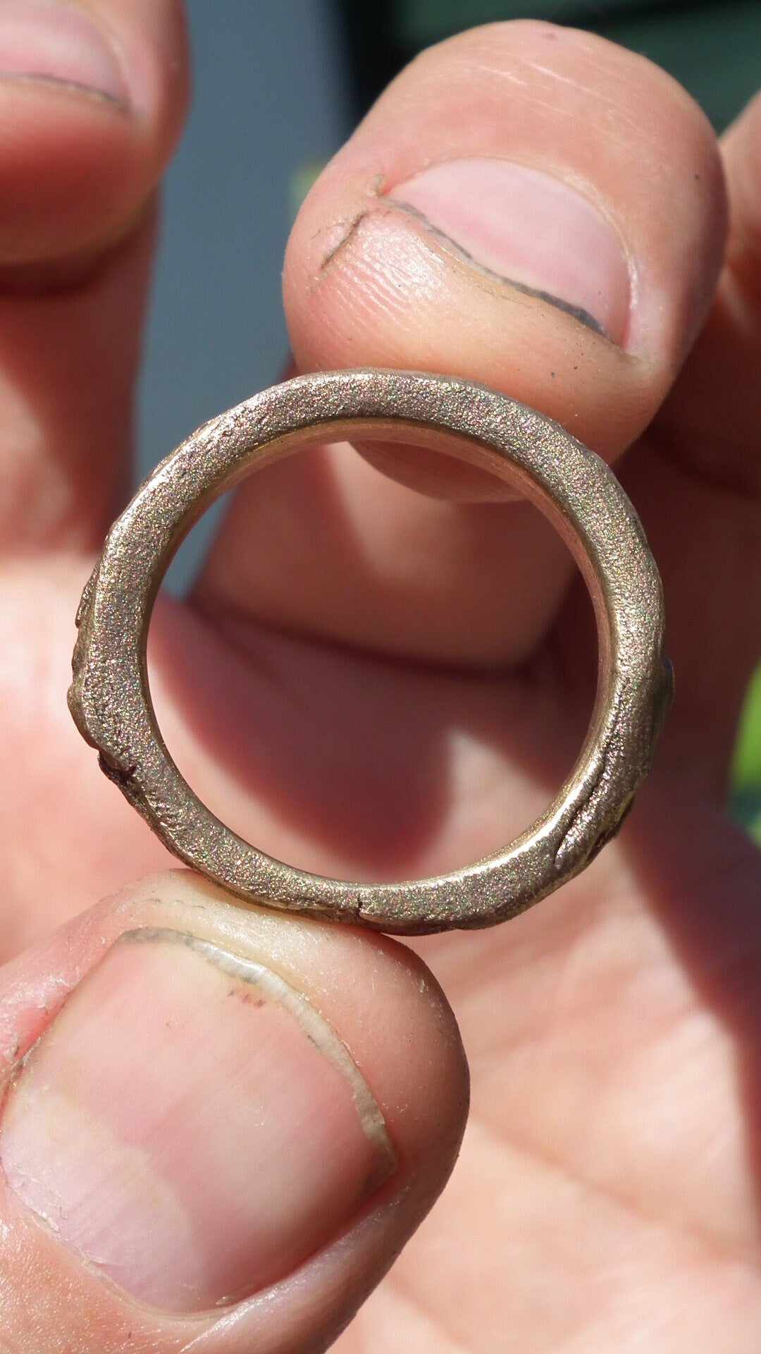 Handmade bronze ring