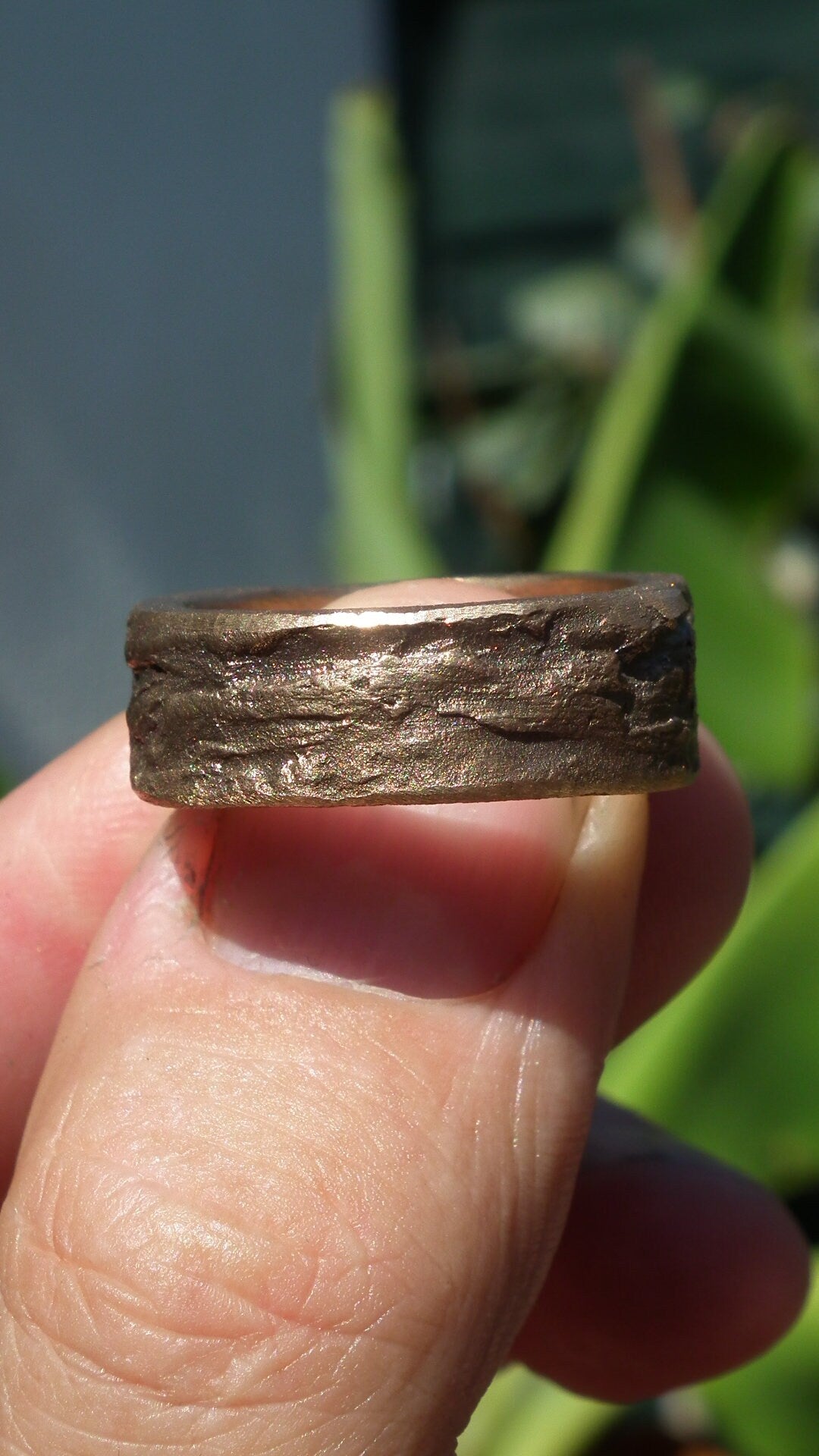 Handmade bronze ring