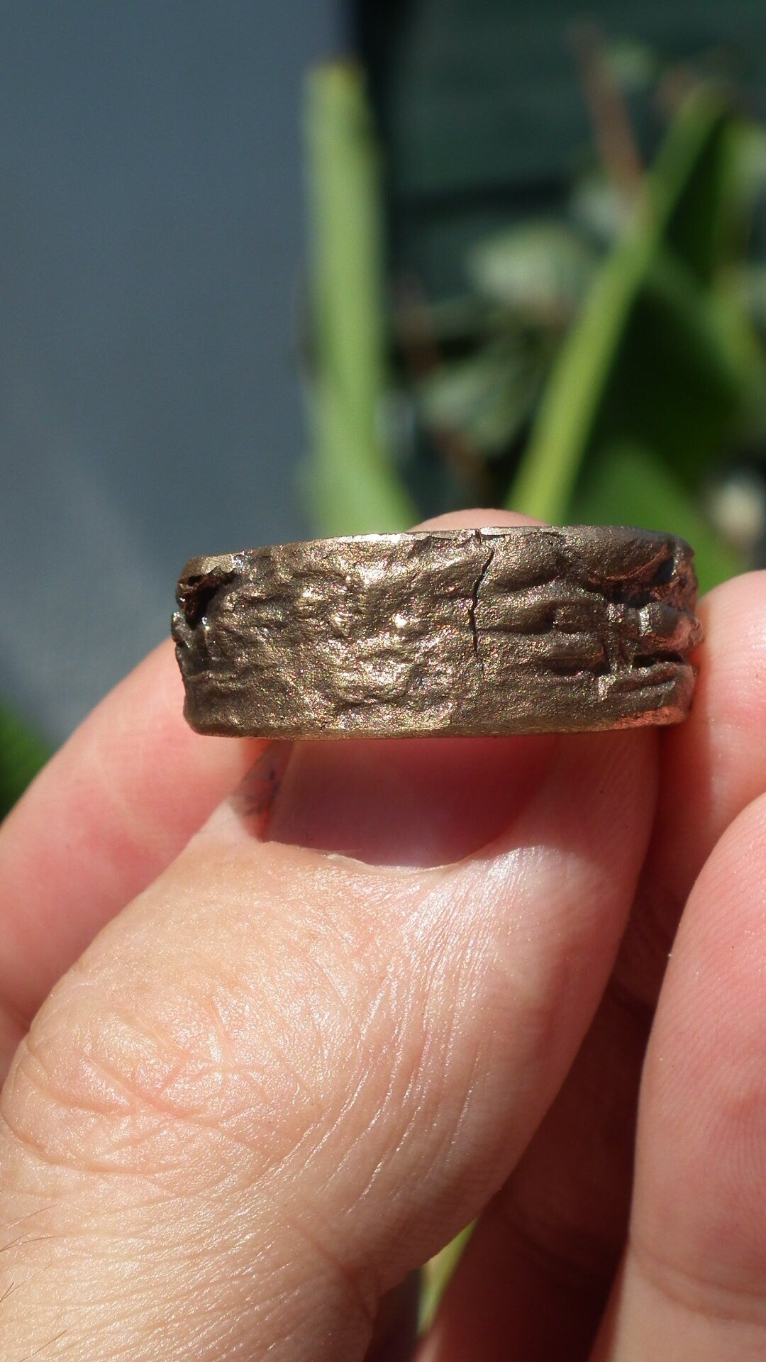 Handmade bronze ring