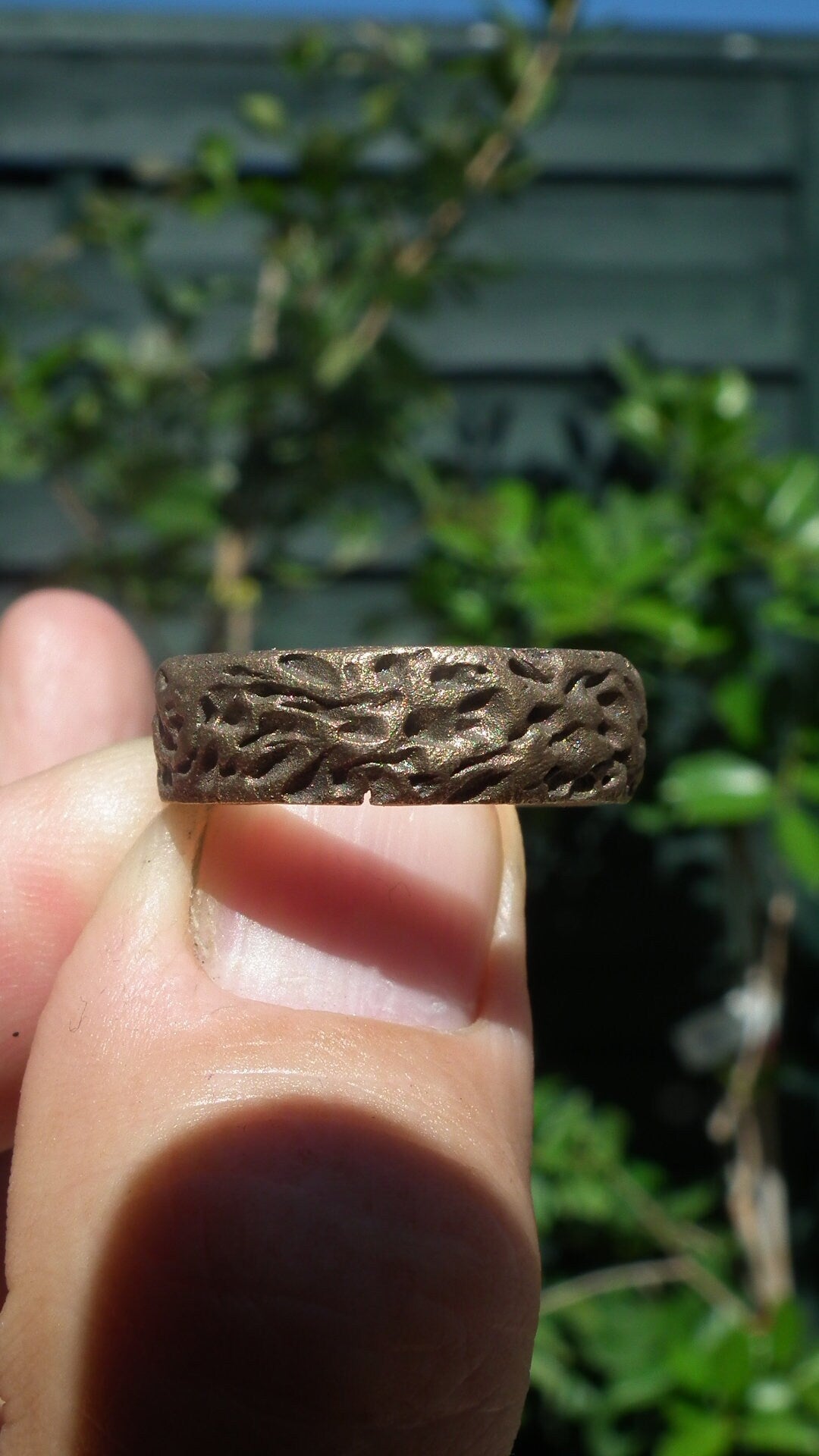 Handmade bronze ring