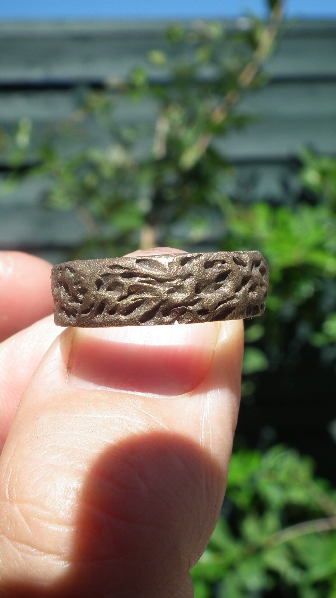 Handmade bronze ring