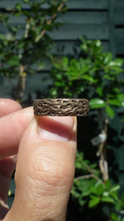 Handmade bronze ring