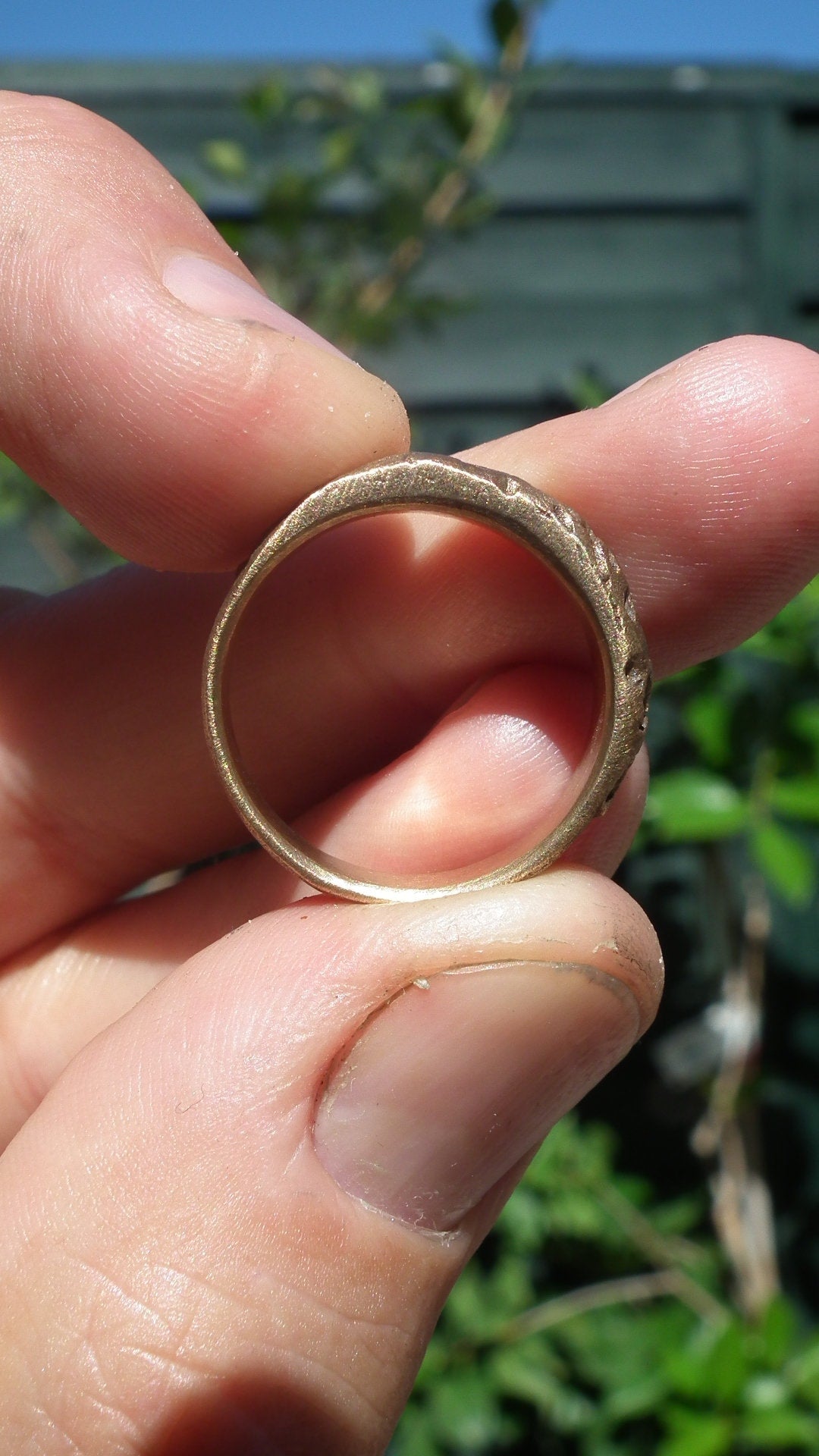 Handmade bronze ring